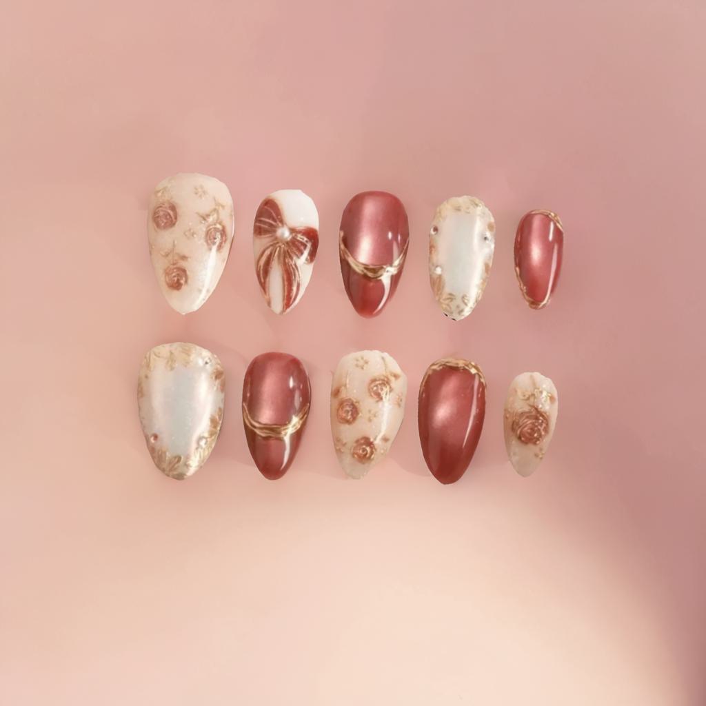 Rose Gold Heirloom Press-On Nails