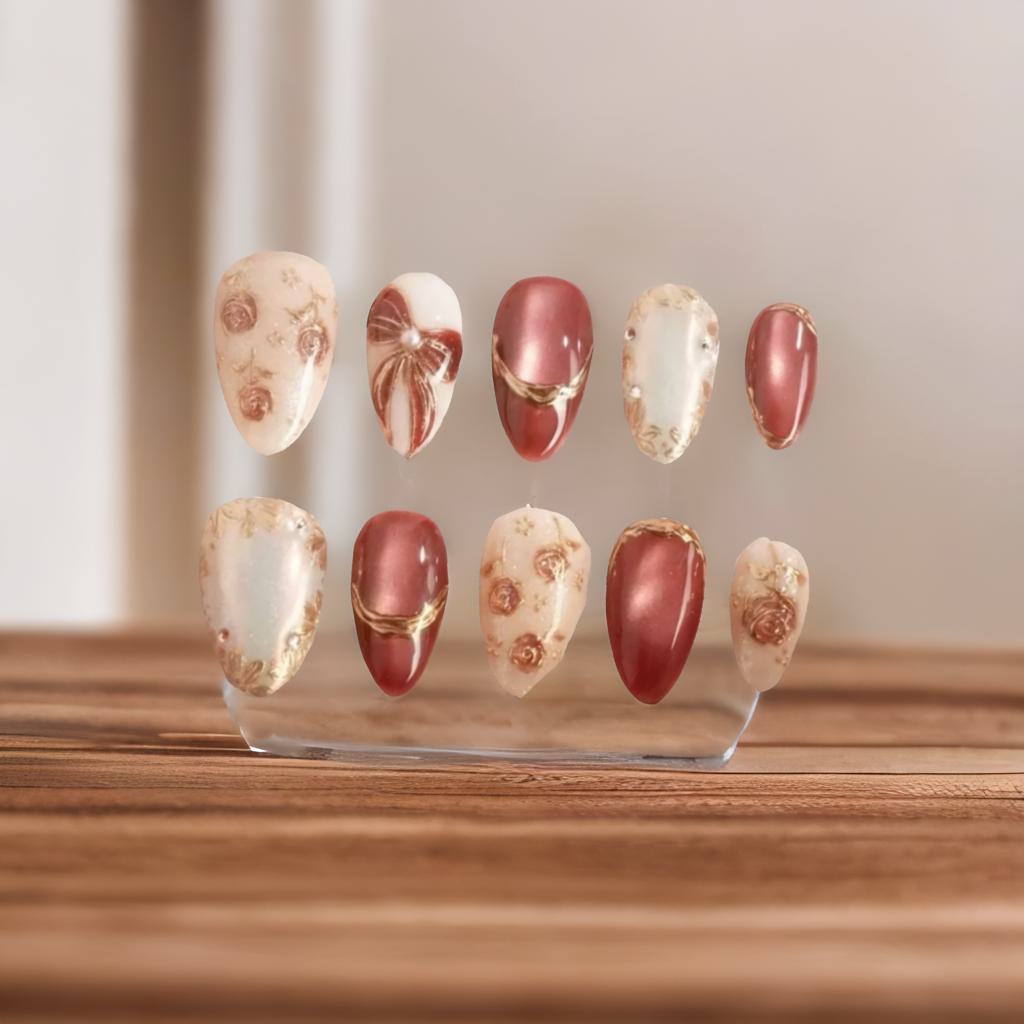 Rose Gold Heirloom Press-On Nails